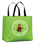 Plaid To The Bone Beaver Tote Bag