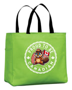 Proud To Be Canadian Male Beaver Tote Bag