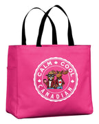 Calm Cool Canadian Moose and Beaver Tote Bag