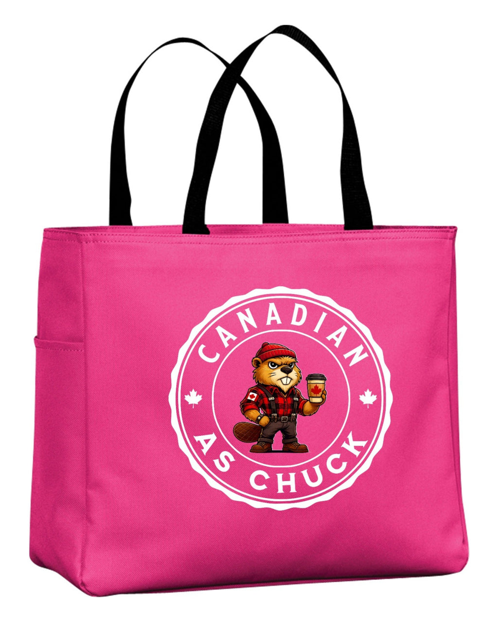 Canadian As Chuck Male Beaver Tote Bag
