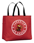 Canadian As Chuck Male Beaver Tote Bag