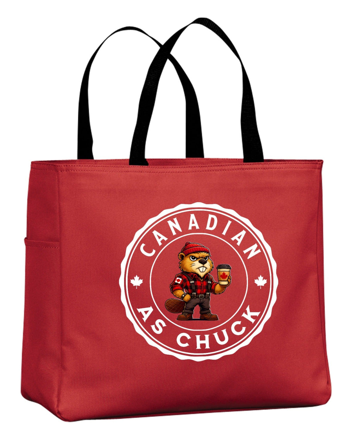 Canadian As Chuck Male Beaver Tote Bag