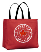 Canadian Born & Raised Leaf Tote Bag