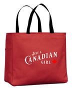 Just A Canadian Girl Leaf Tote Bag