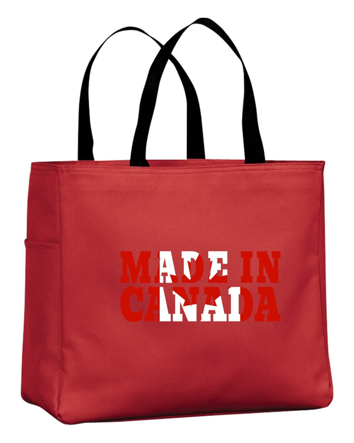Made In Canada Flag Background Tote Bag