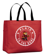 Plaid To The Bone Beaver Tote Bag