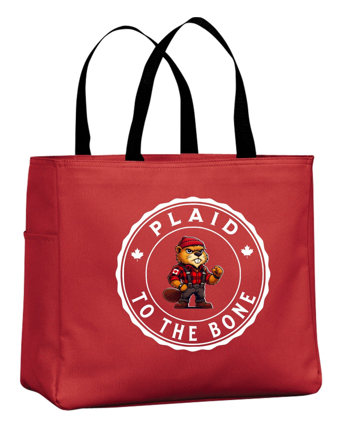 Plaid To The Bone Beaver Tote Bag