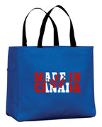 Made In Canada Flag Background Tote Bag
