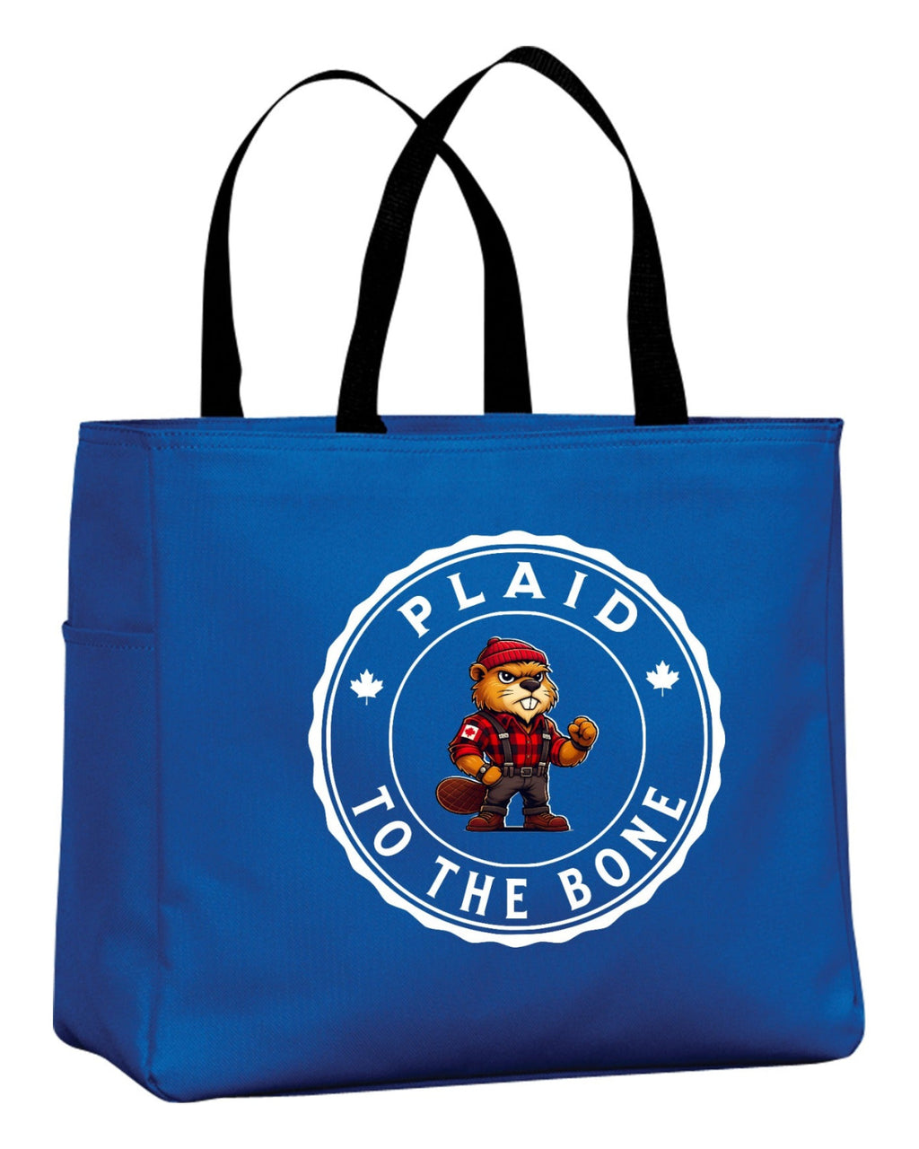 Plaid To The Bone Beaver Tote Bag