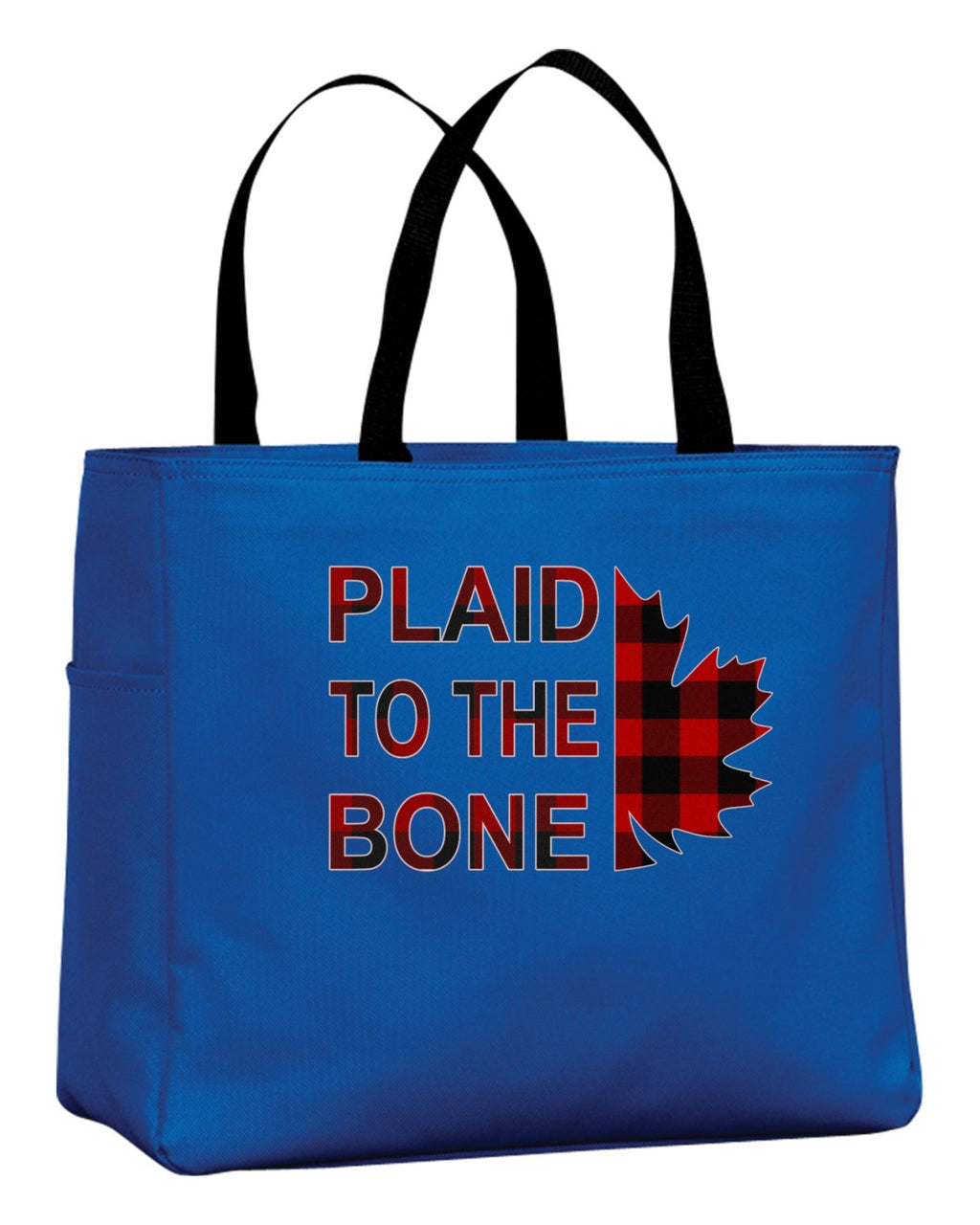 Plaid To The Bone Stacked Tote Bag