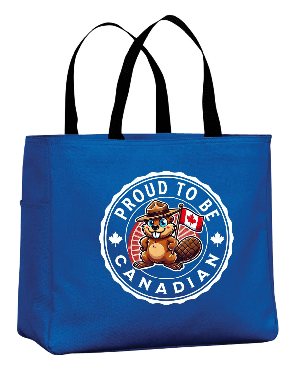 Proud To Be Canadian Male Beaver Tote Bag