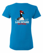 Lake Patrol Left Chest and Back Women's Tee in Sapphire - back