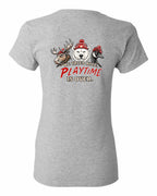 We Tried Nice New Left Chest and Back Women's Tee in Sport Grey - back