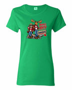 Mean and Nasty New Full Front Women's Tee in Irish Green