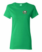 We Tried Nice New Left Chest and Back Women's Tee in Irish Green