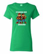 Standing Our Ground Women's Tee in Irish Green