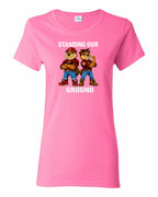 Standing Our Ground Women's Tee in Azalea Pink