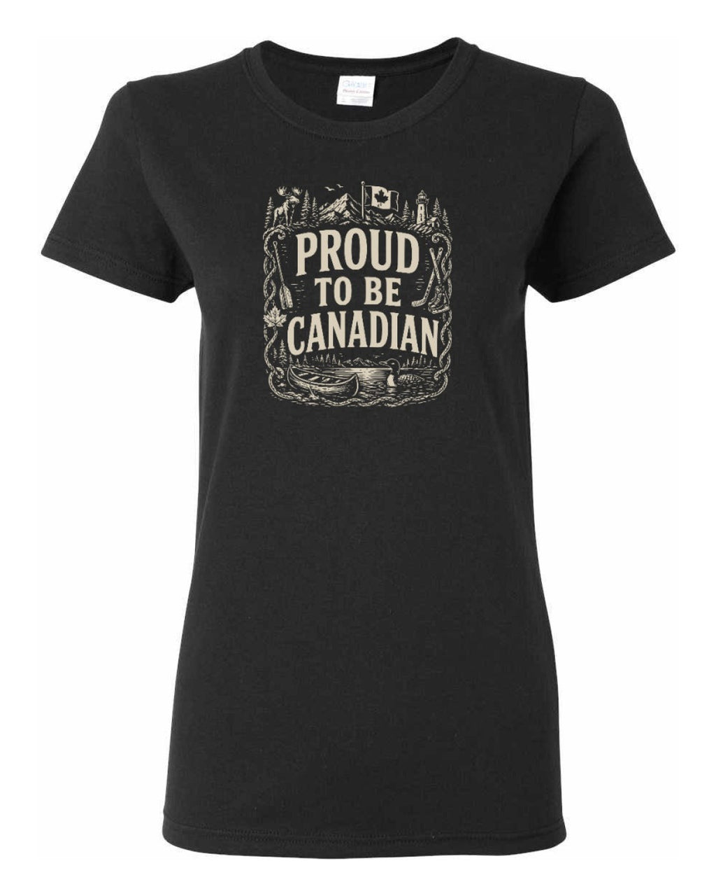 Proud To Be Canadian Folk   Women's Tee