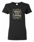 Proud To Be Canadian Folk   Women's Tee