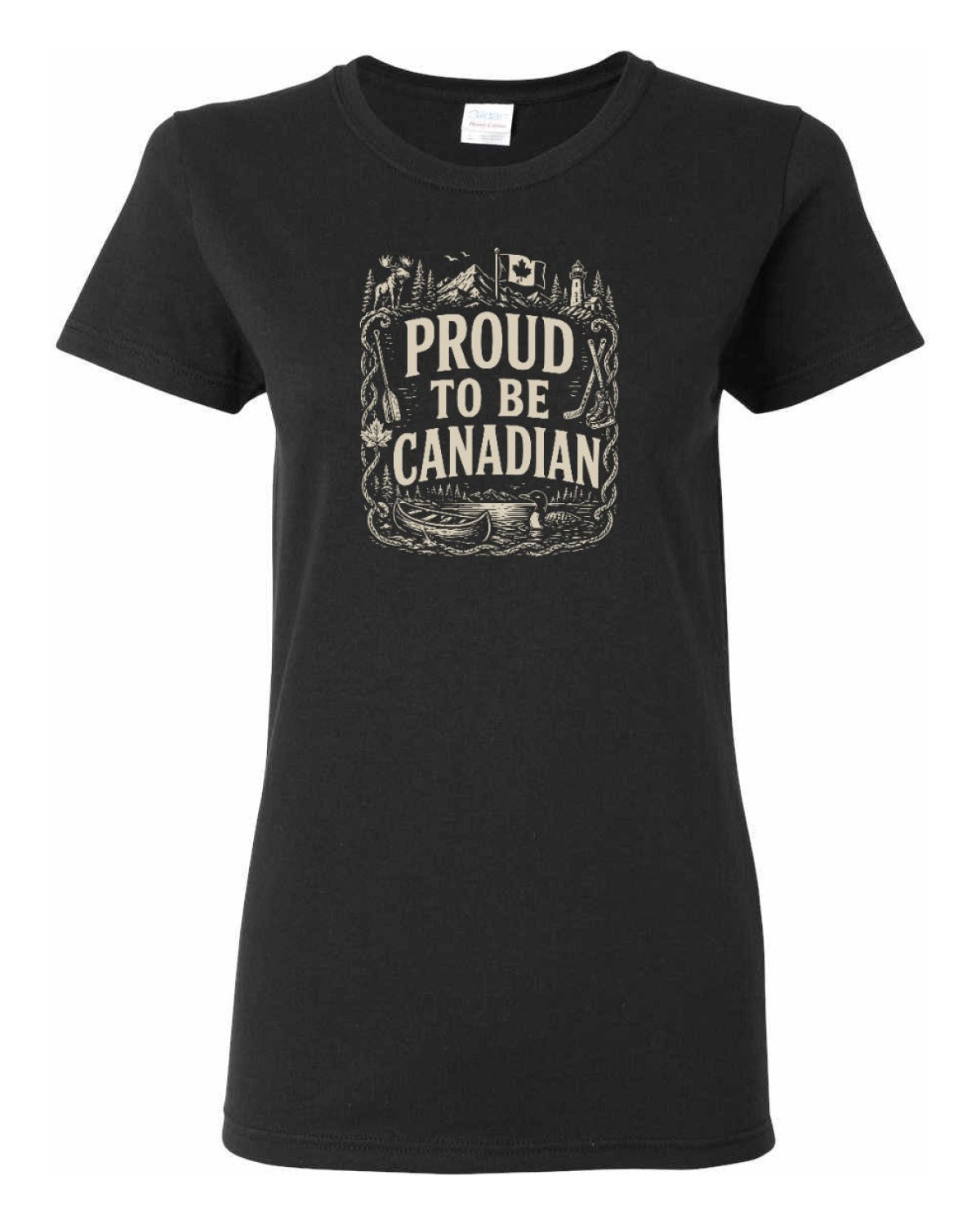 Proud To Be Canadian Folk   Women's Tee