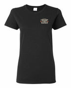 Canadian Born & Raised Sign  Left Chest  Women's Tee