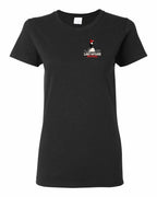 Lake Patrol Left Chest and Back Women's Tee in Black
