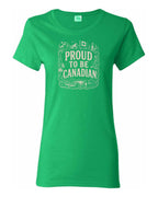 Proud To Be Canadian Folk   Women's Tee