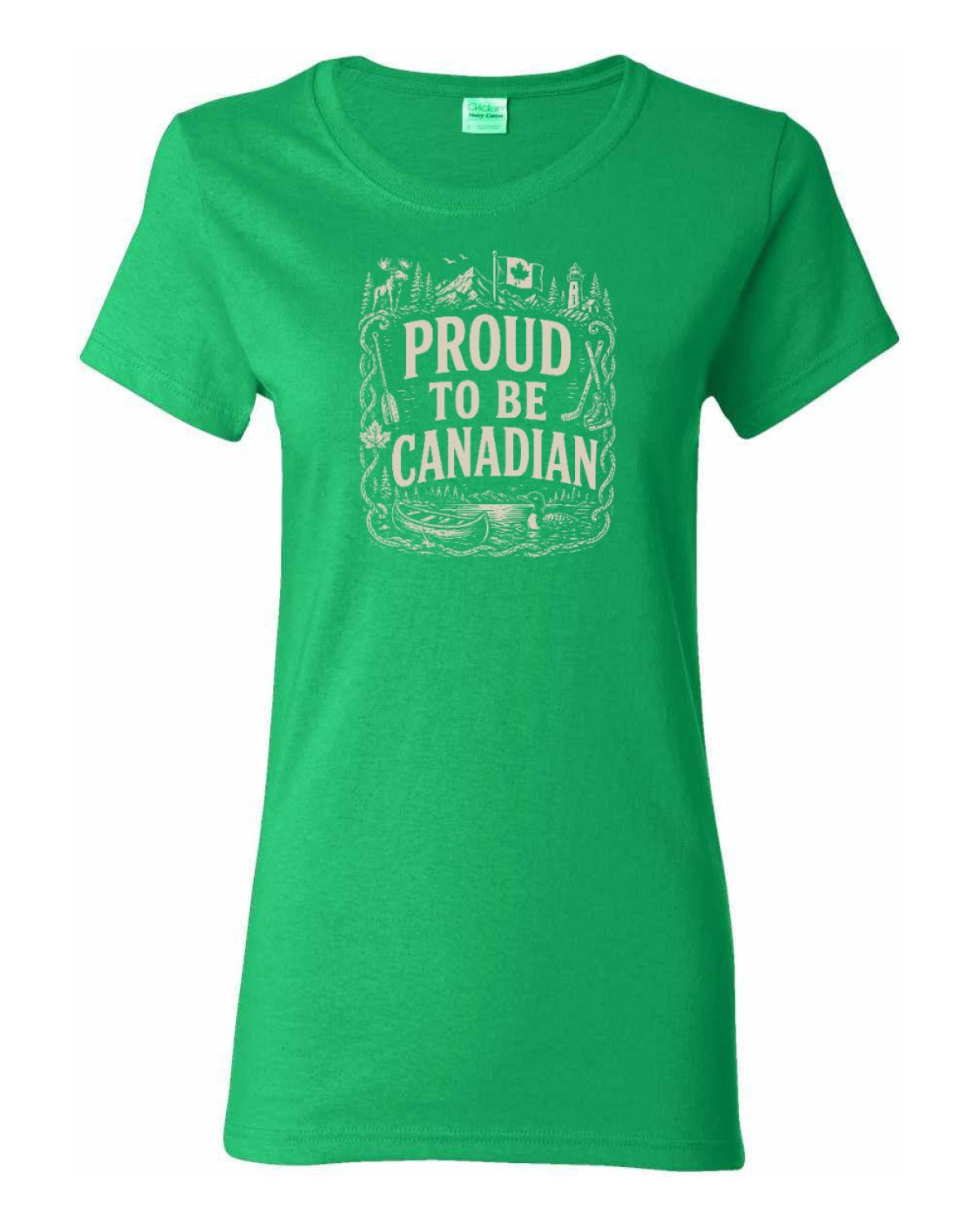 Proud To Be Canadian Folk   Women's Tee