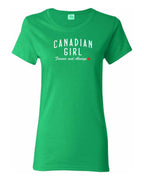Canadian Girl Forever and Always   Women's Tee