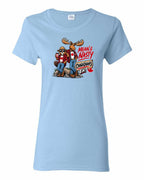 Mean and Nasty New Full Front Women's Tee in Light Blue
