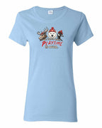 We Tried Nice New Full Front Women's Tee in Light Blue