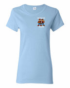 Standing Our Ground Left Chest Women's Tee in Light Blue