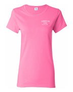 Canadian Girl Forever and Always Left Chest and Back  Women's Tee