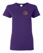 Mean and Nasty New Left Chest and Back Women's Tee in Purple