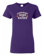 Canadian Born & Raised Sign  Front  Women's Tee