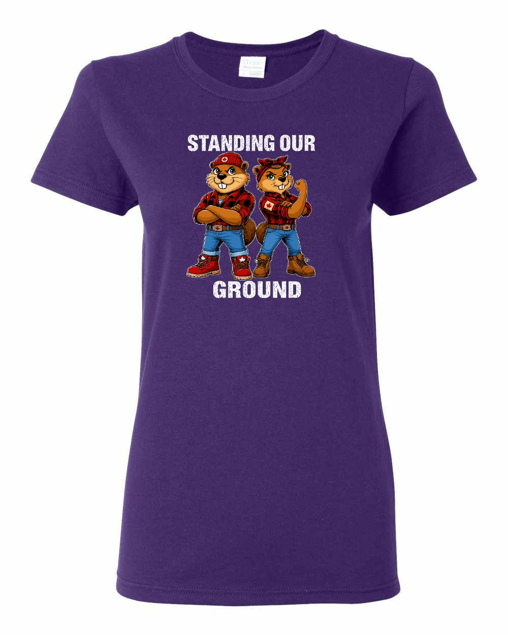 Standing Our Ground Women's Tee in Purple