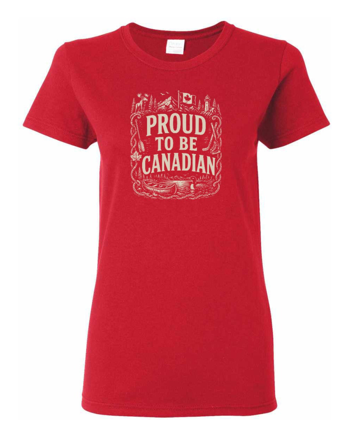 Proud To Be Canadian Folk   Women's Tee