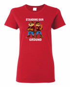 Standing Our Ground Women's Tee in Red