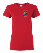 Standing Our Ground Left Chest Women's Tee in Red