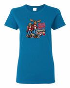 Mean and Nasty New Full Front Women's Tee in Sapphire