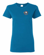 We Tried Nice New Left Chest and Back Women's Tee in Sapphire