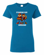 Standing Our Ground Women's Tee in Sapphire