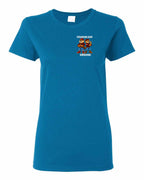 Standing Our Ground Left Chest Women's Tee in Sapphire