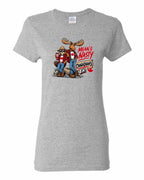 Mean and Nasty New Full Front Women's Tee in Sport Grey