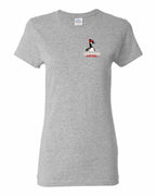 Lake Patrol Left Chest and Back Women's Tee in Sport Grey
