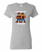 Standing Our Ground Women's Tee in Sport Grey