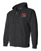 Mean and Nasty New Left Chest Zip Hoodie in Black