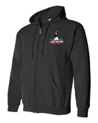 Lake Patrol Left Chest Zip Hoodie in Black