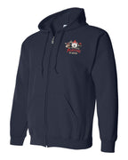 We Tried Nice New Left Chest Zip Hoodie in Navy