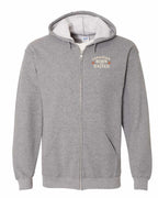 Canadian Born and Raised Sign Left Chest Zip Hoodie - Unisex
